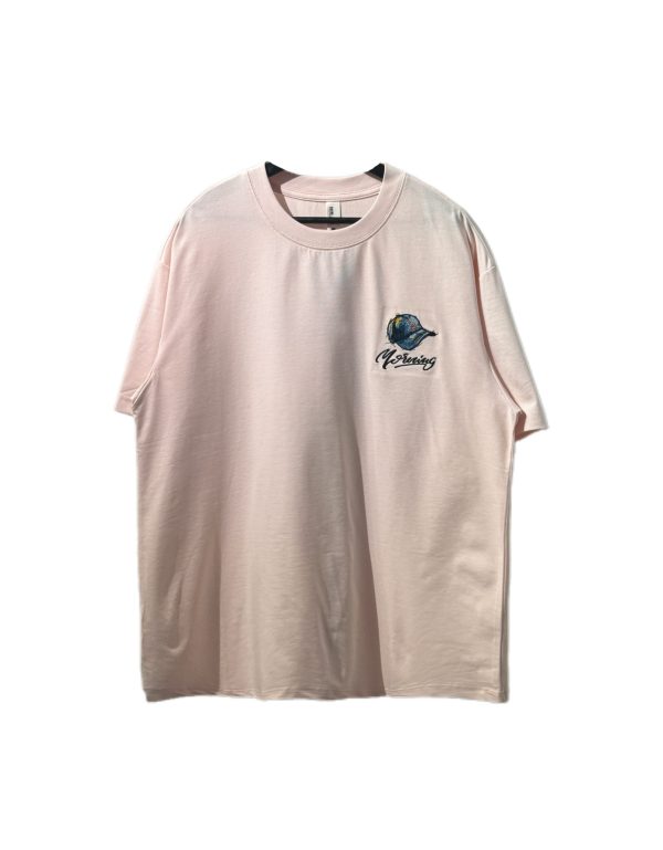 涼感刺繡塗鴉短T