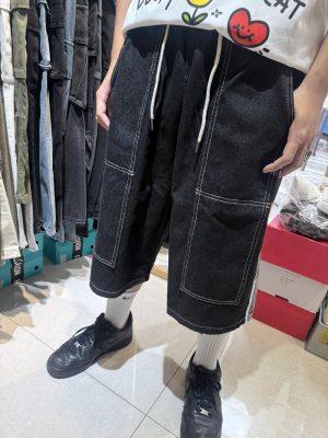 拼接畫家七分褲