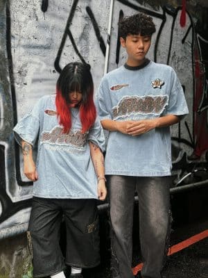 IMG_5583 貼布牛仔短袖TEE