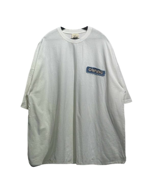 IMG_5696 加菲貓抽鬚拼貼短TEE