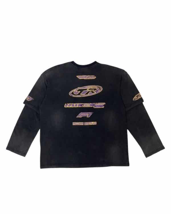 美式賽車假兩件T