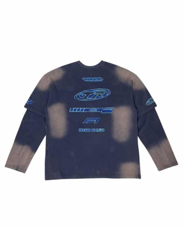 美式賽車假兩件T