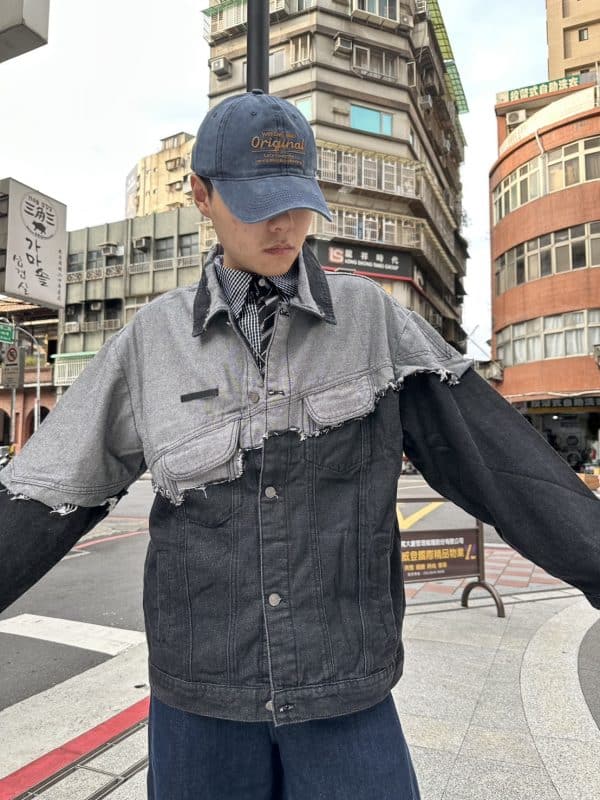 拼接做舊流蘇牛仔