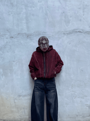 2 抽鬚厚版外套