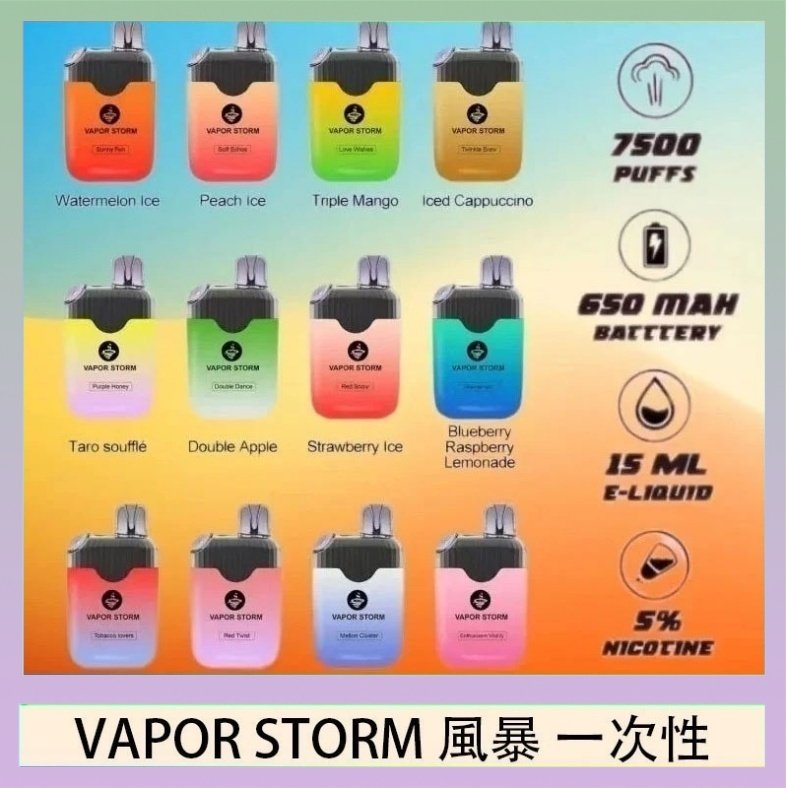 Vapor Storm風暴 Vapor Storm風暴電子煙7500口(5%)一次性